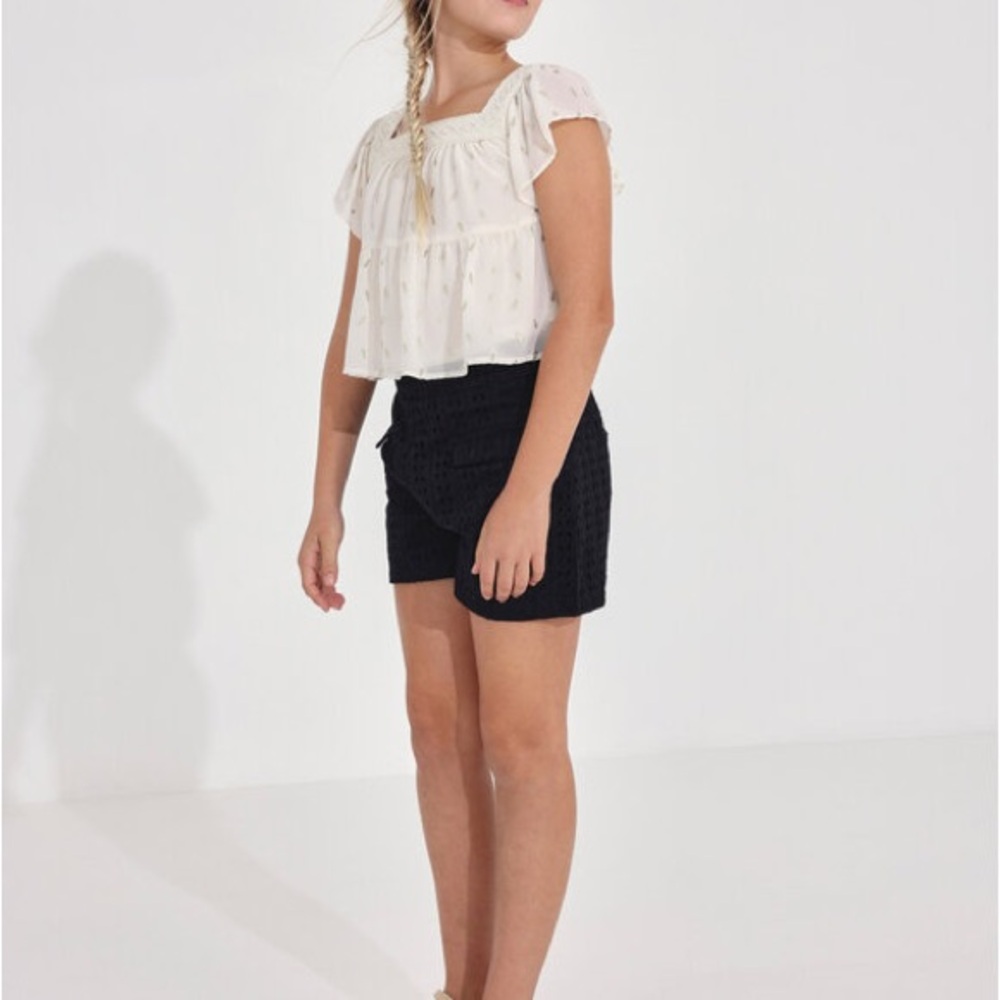 Mayoral Textured Black Kids' Shorts